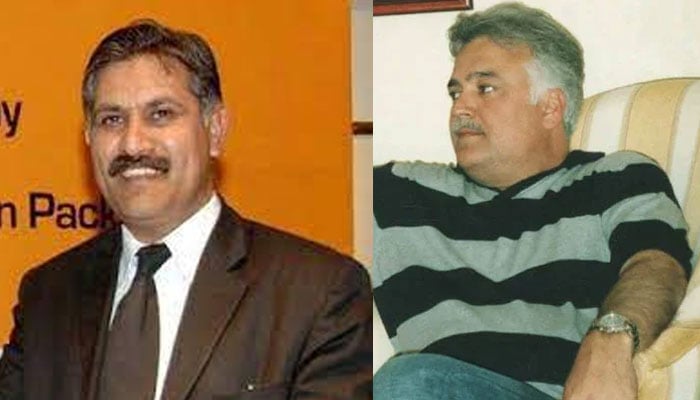 محسن بیگ (دائیں)،  ایڈووکیٹ جنرل اسلام آباد نیاز اللّٰہ نیازی (بائیں) ۔ فوٹوز: فائل