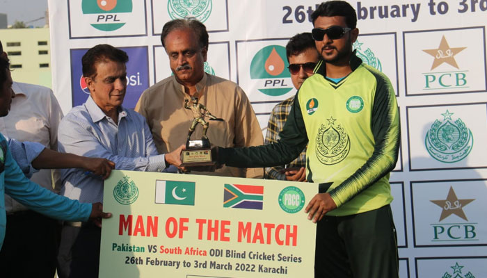 پاکستان نے جنوبی افریقا کو پہلے ون ڈے بلائنڈ میچ میں شکست دیدی