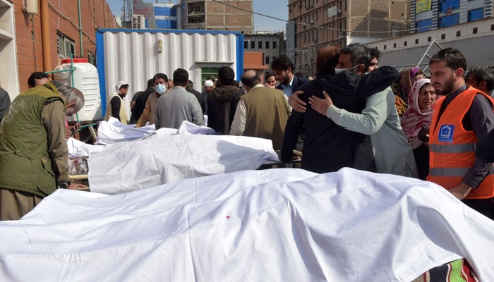 پشاور، مسجد میں خودکش دھماکا، 57 شہید