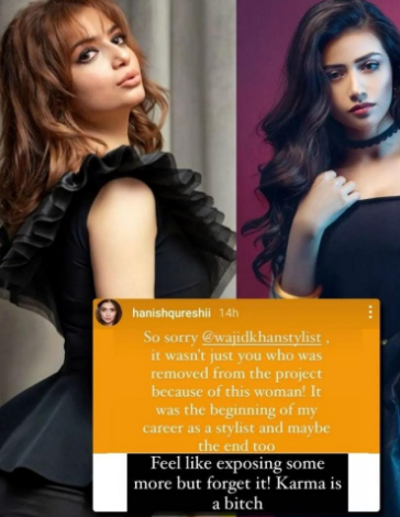 فیصل قریشی کی بیٹی ہنیش بھی ثناء جاوید کے خلاف بول پڑیں