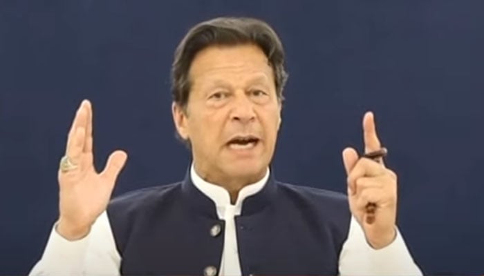 ساری قوم 27 مارچ کو بدی کے خلاف میرا ساتھ دے، عمران خان