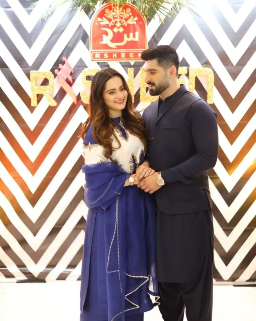 Muneeb Butt, Aiman Khan invited as guests to grand launch of store 