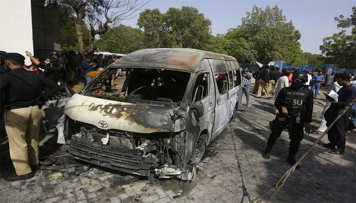 جامعہ کراچی خود کش دھماکا: ایم فل کا طالبعلم زیرِ حراست