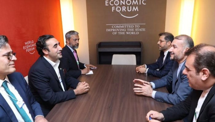 عالمی اقتصادی فورم، بلاول بھٹو کی ایرانی وزیر خارجہ سے ملاقات