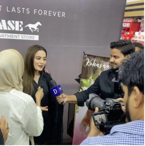 Inside Aiman Khan's perfume launch at Chase departmental store