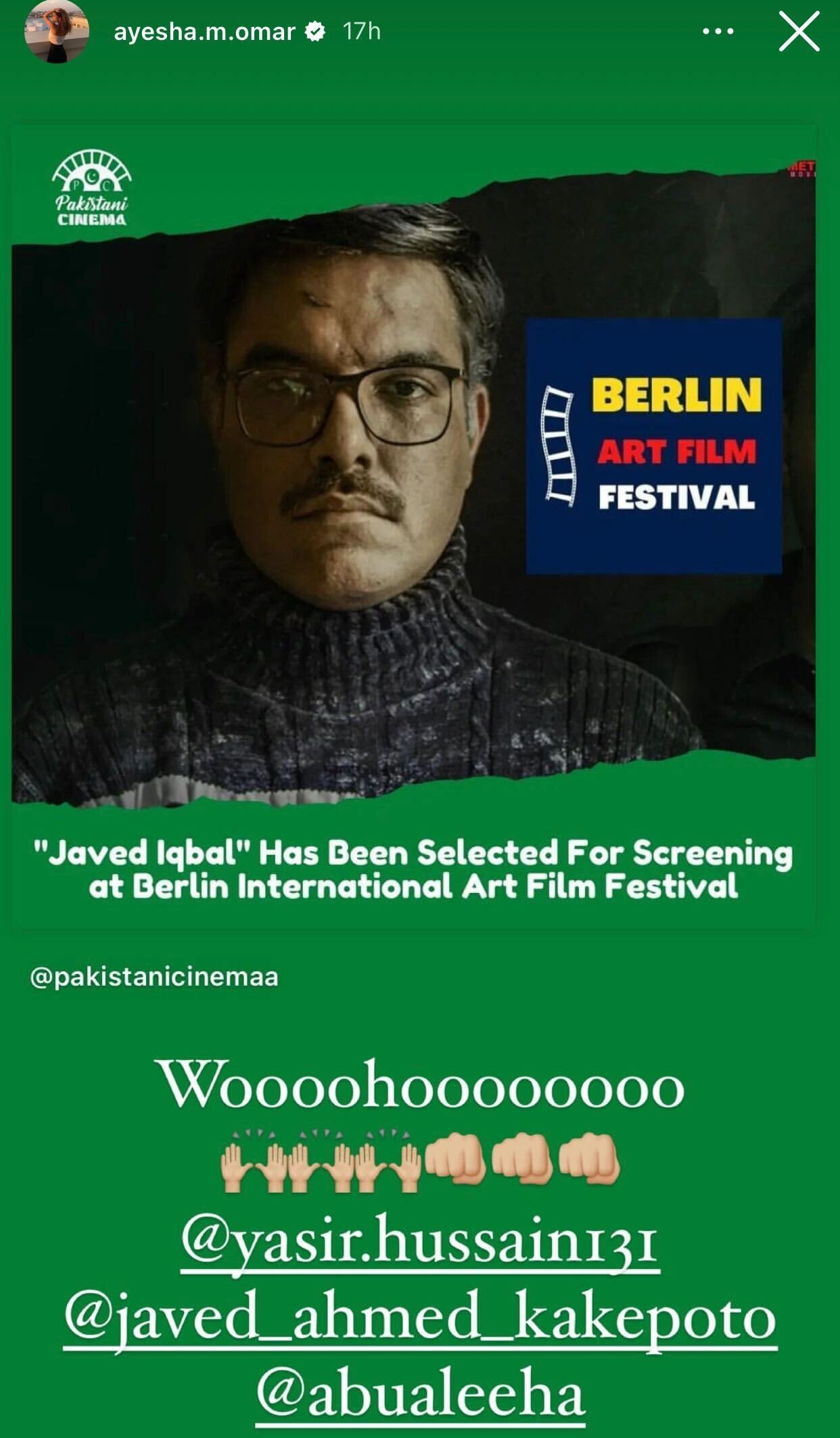 Ayesha Omer, Yasir Hussain's starrer 'Javed Iqbal' to premiere at Berlin film festival 