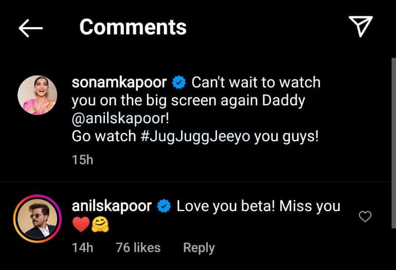 Sonam Kapoor excited to see dad Anil Kapoor on big screen, latter reacts 