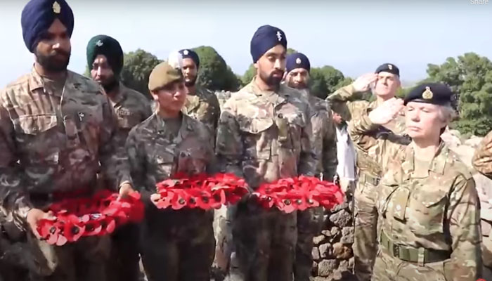 آرمی چیف سے برطانوی فوج کے 12 رکنی سکھ فوجی وفد کی ملاقات