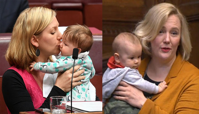 برطانوی اراکین پارلیمنٹ اپنے بچوں کے ہمراہ
