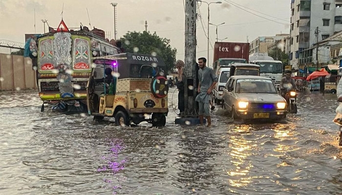کراچی: آج سب سے زیادہ بارش گلشن حدید میں ہوئی، محکمہ موسمیات