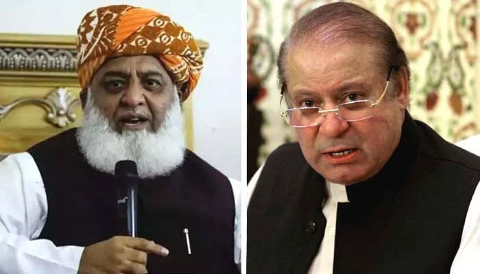 نواز شریف کا مولانا فضل الرحمان سے ٹیلیفونک رابطہ، ذرائع