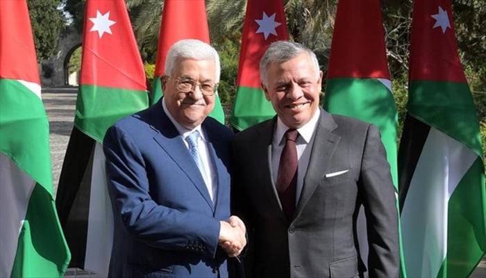 فلسطین کے صدر محمود عباس کی شاہ اردن سے ملاقات