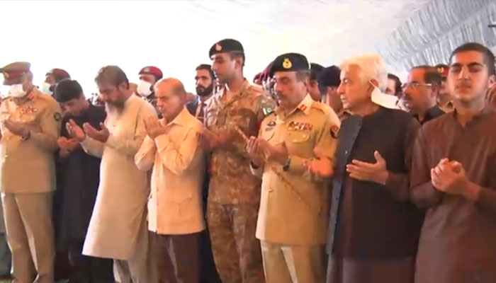 لیفٹیننٹ جنرل سرفراز علی شہید کی نماز جنازہ، وزیراعظم اور آرمی چیف کی شرکت