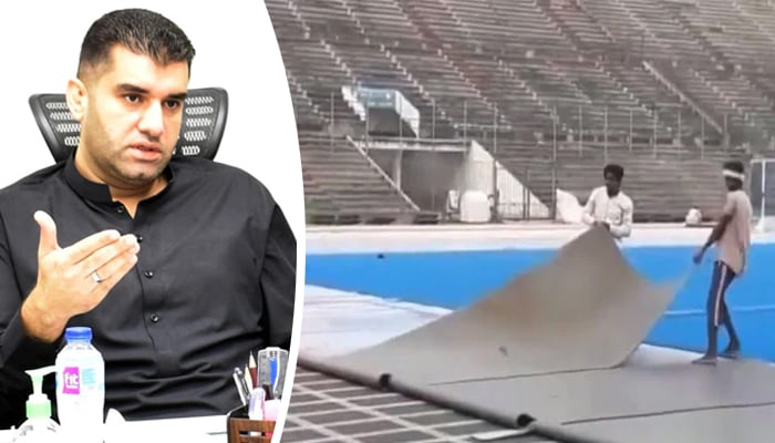 ہاکی اسٹیڈیم سے ٹرف کی تبدیلی کا فیصلہ سابق حکومت نے کیا: وزیرِ کھیل پنجاب