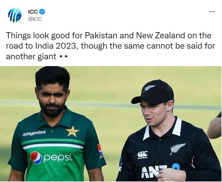 پاکستان اور نیوزی لینڈ کے ورلڈ کپ میں کوالیفائی کرنے کے امکانات مضبوط