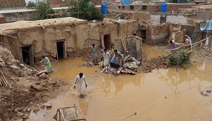 سیلاب سے بلوچستان کے کئی علاقے ڈوب گئے