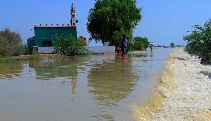 سیلابی ریلے کا میہڑ کے حفاظتی بند پر دباؤ بڑھ گیا