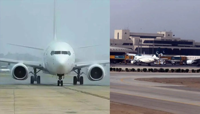 ابوظبی جانے والے مسافر طیارے میں فنی خرابی، کراچی ایئرپورٹ پر ہنگامی لینڈنگ