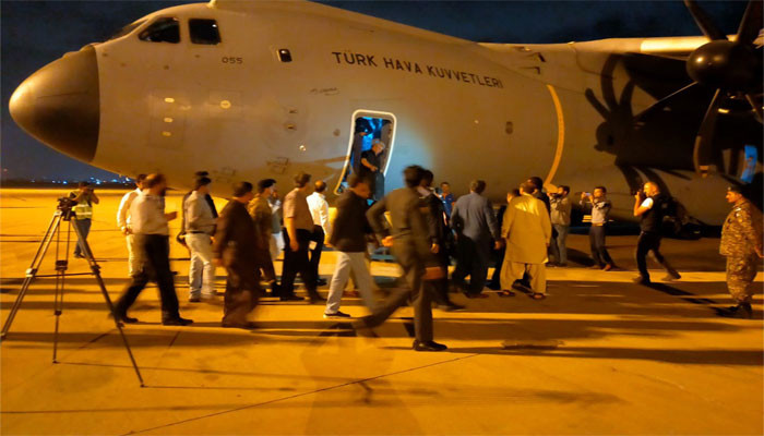 2 more Turkish planes reached Karachi with supplies for the flood victims