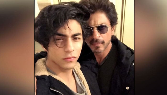 Shahrukh and Aryan celebrate their team’s victory in the Caribbean Premier League