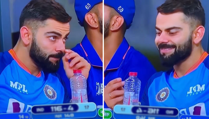 Virat Kohli’s video of putting his fingers in the nose of India and Pakistan goes viral