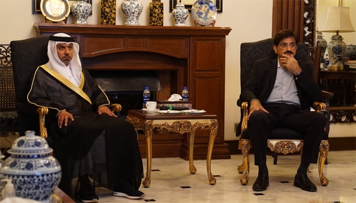 امارات کے سفیر حماد بن عبید الزابی نے کراچی میں وزیرِ اعلیٰ سندھ سید مراد علی شاہ سے ملاقات کی