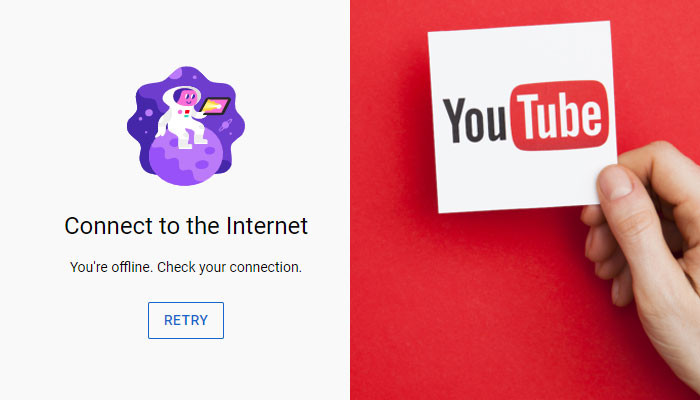 YouTube service down in different regions of the country