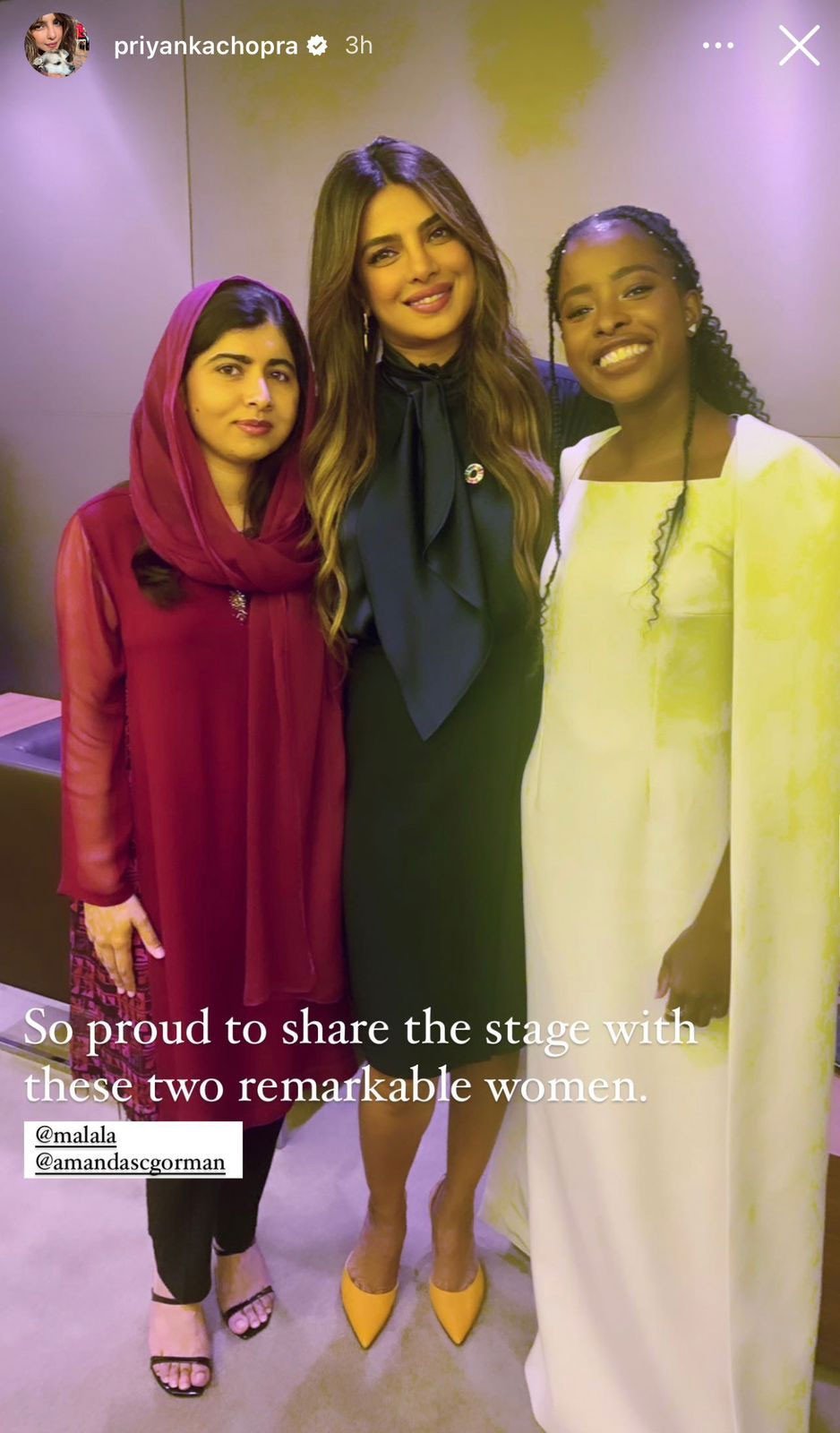 Priyanka Chopra shares stage with the remarkable Malala Yousafzai at the UNGA 
