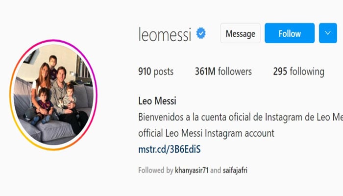 کرسٹیانو رونالڈو نے لیونل میسی کو سوشل میڈیا پر شکست دے دی