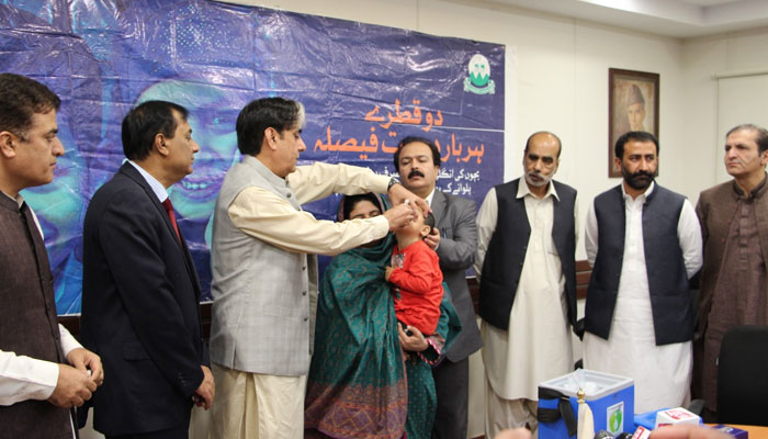 بلوچستان، 5 اضلاع میں 7 روزہ انسداد پولیو مہم 26 ستمبر سے شروع ہوگی