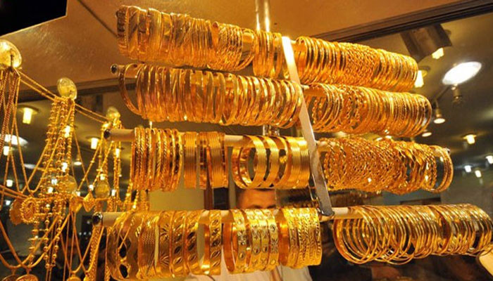A reduction in the price of one tola of gold by Rs.6800