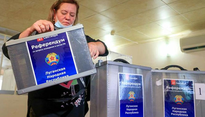 یوکرین کے 4 ریجن کی روس میں شمولیت کیلئے ریفرنڈم کا آج آخری روز