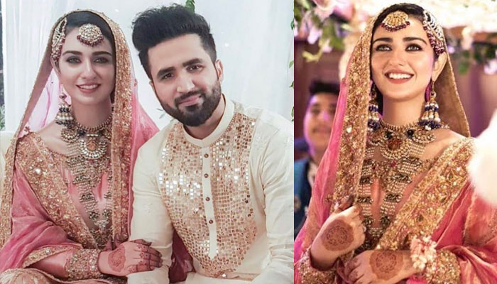 سارہ خان اور فلک شبیر کی شادی کے موقع پر بنائی گئیں تصاویریں۔