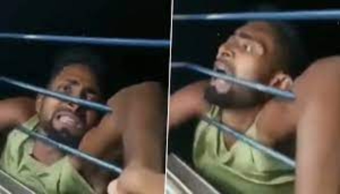 India: Thief caught trying to steal phone from train window