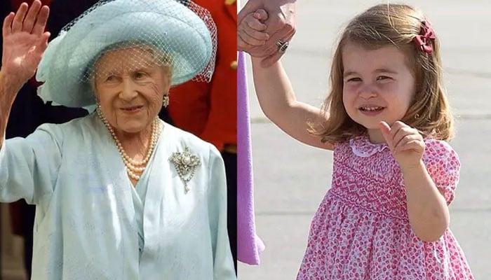 Queen Elizabeth’s mother bears an uncanny resemblance to Princess Charlotte