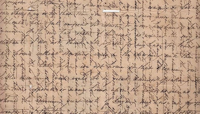 امریکی خانہ جنگی کے دور سے 19ویں صدی تک جس کاغذ پر خط تحریر کیے جاتے تھے۔