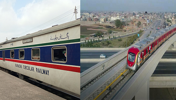 لاہور اورنج ٹرین اور کراچی سرکلر ریلوے—فائل فوٹو