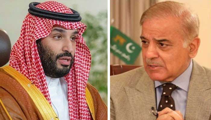 وزیراعظم شہباز شریف سے شہزادہ محمد بن سلمان کی ملاقات