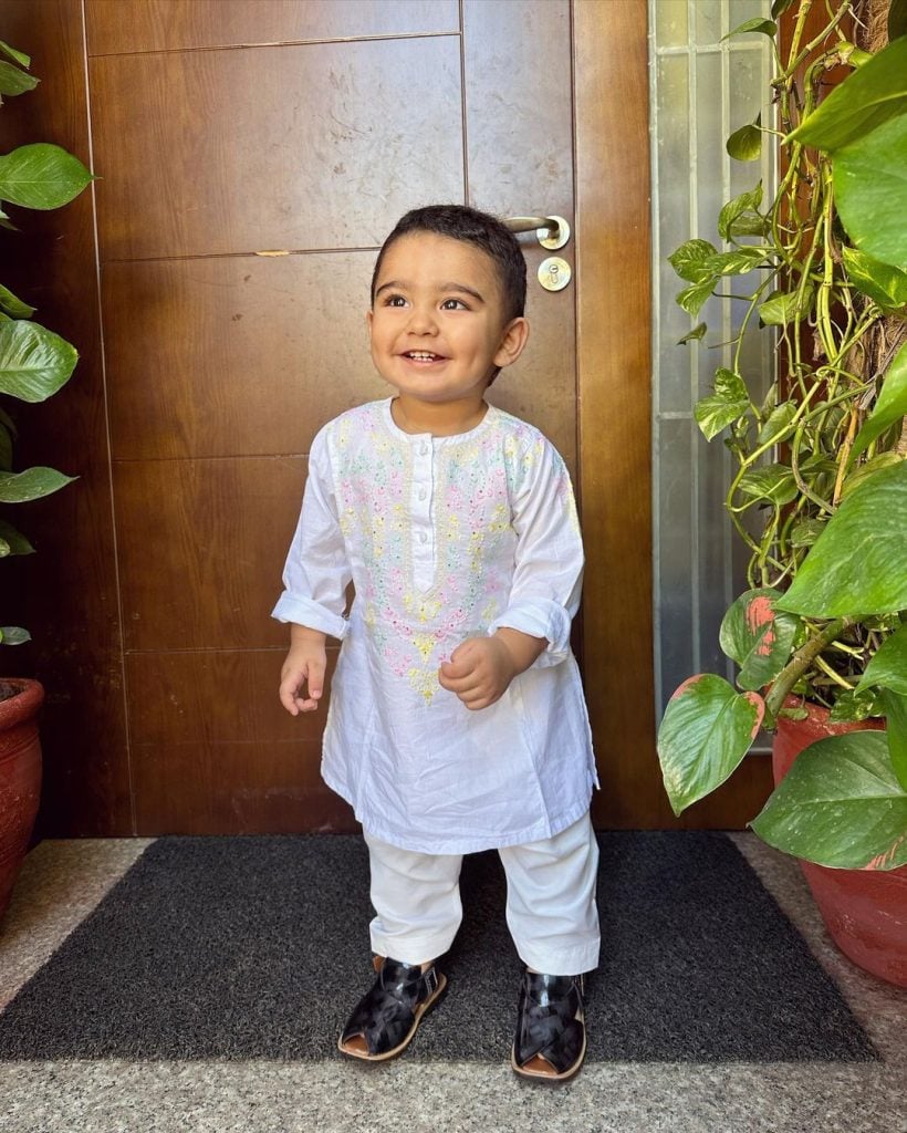 Iqra Aziz, hubby Yasir Hussain drop adorable clicks with Kabir 