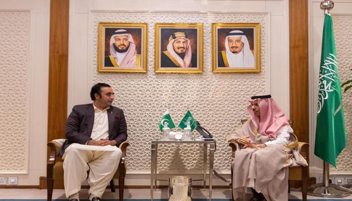 وزیر خارجہ بلاول بھٹو کی سعودی ہم منصب سے ملاقات
