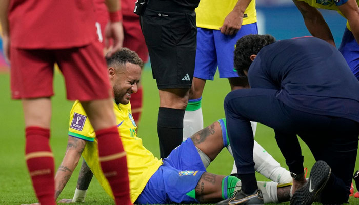برازیلین فٹبالر نیمار زخمی، آئندہ میچز میں شرکت مشکوک