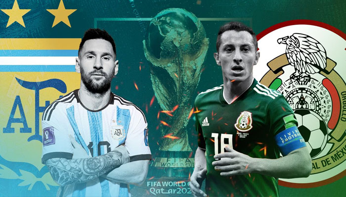 فٹ بال ورلڈ کپ، ارجنٹینا کا اہم میچ آج میکسیکو کیساتھ