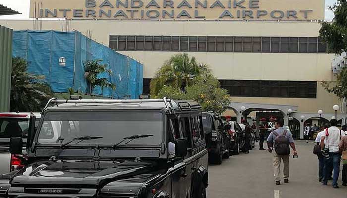 کولمبو کے بندرانائیکے انٹرنیشنل ایئرپورٹ کا بیرونی منظر، فائل فوٹو