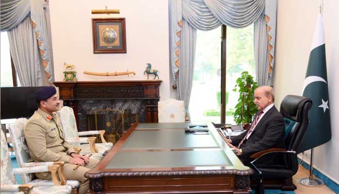 آرمی چیف جنرل عاصم منیر کی عہدہ سنبھالنے کے بعد وزیراعظم سے ملاقات