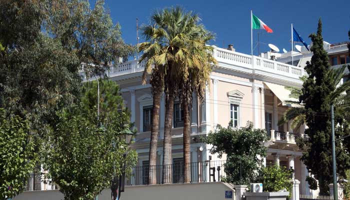 ایتھنز میں اطالوی سفارتخانے کی عمارت۔