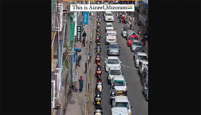 ٹریفک جام میں نظم و ضبط کا مظاہرہ کرنے کی ویڈیو وائرل