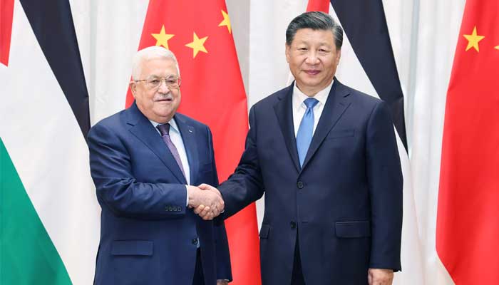 ریاض: چین کے صدر شی جن پنگ کی فلسطینی ہم منصب سے ملاقات