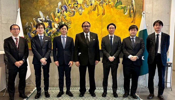 جاپان: پاکستانی سفیر رضا بشیر تارڑ کی ہنڈا موٹرز کے وفد سے ملاقات