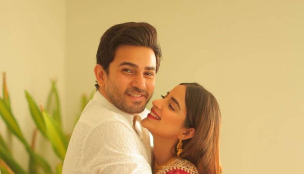 Saboor Aly, Ali Ansari lighten up each other's day with adorable anniversary posts 
