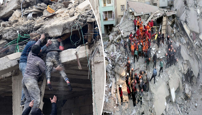 ترکیہ اور شام میں زلزلے سے اموات 5 ہزار سے زائد ہوگئیں